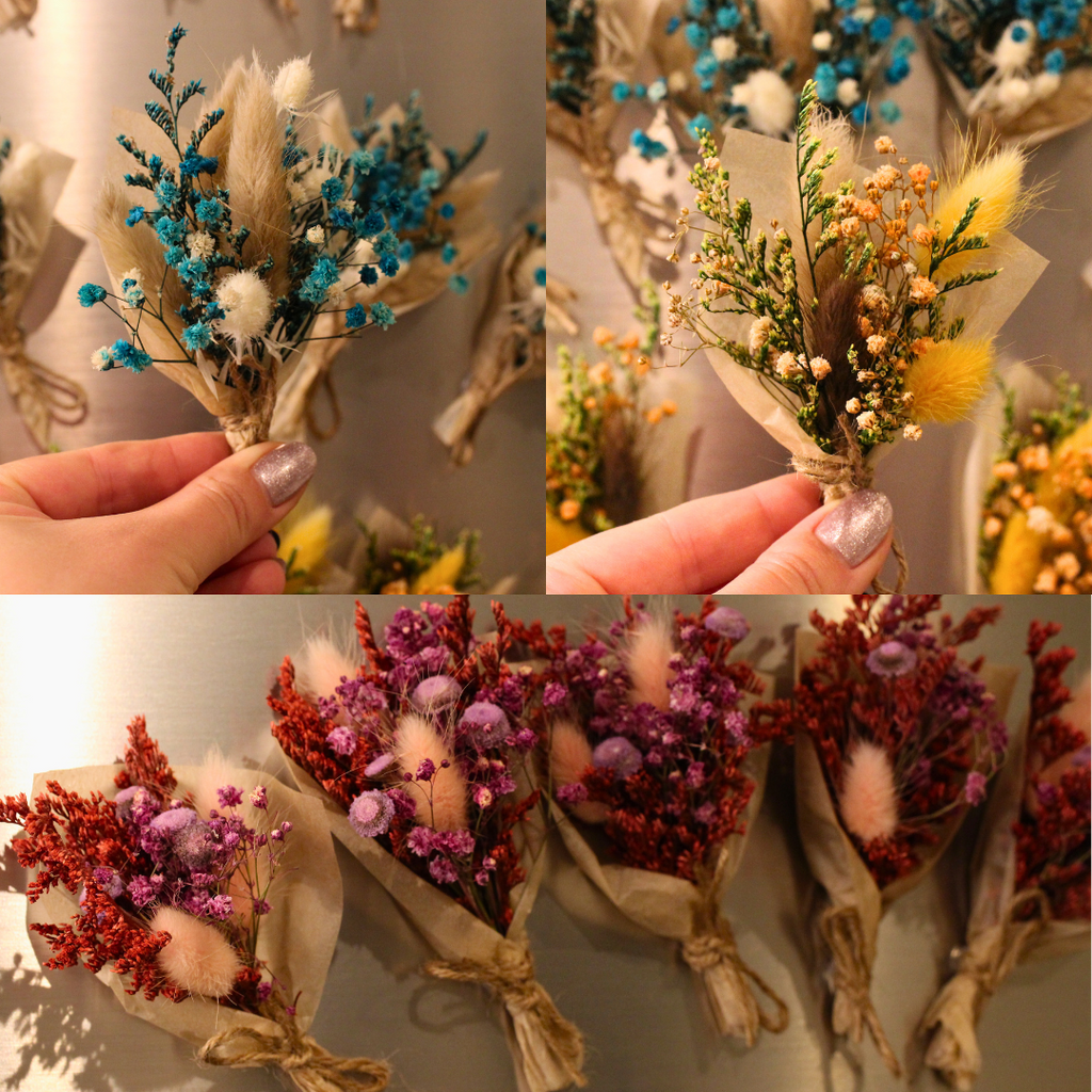 Dried flower magnet