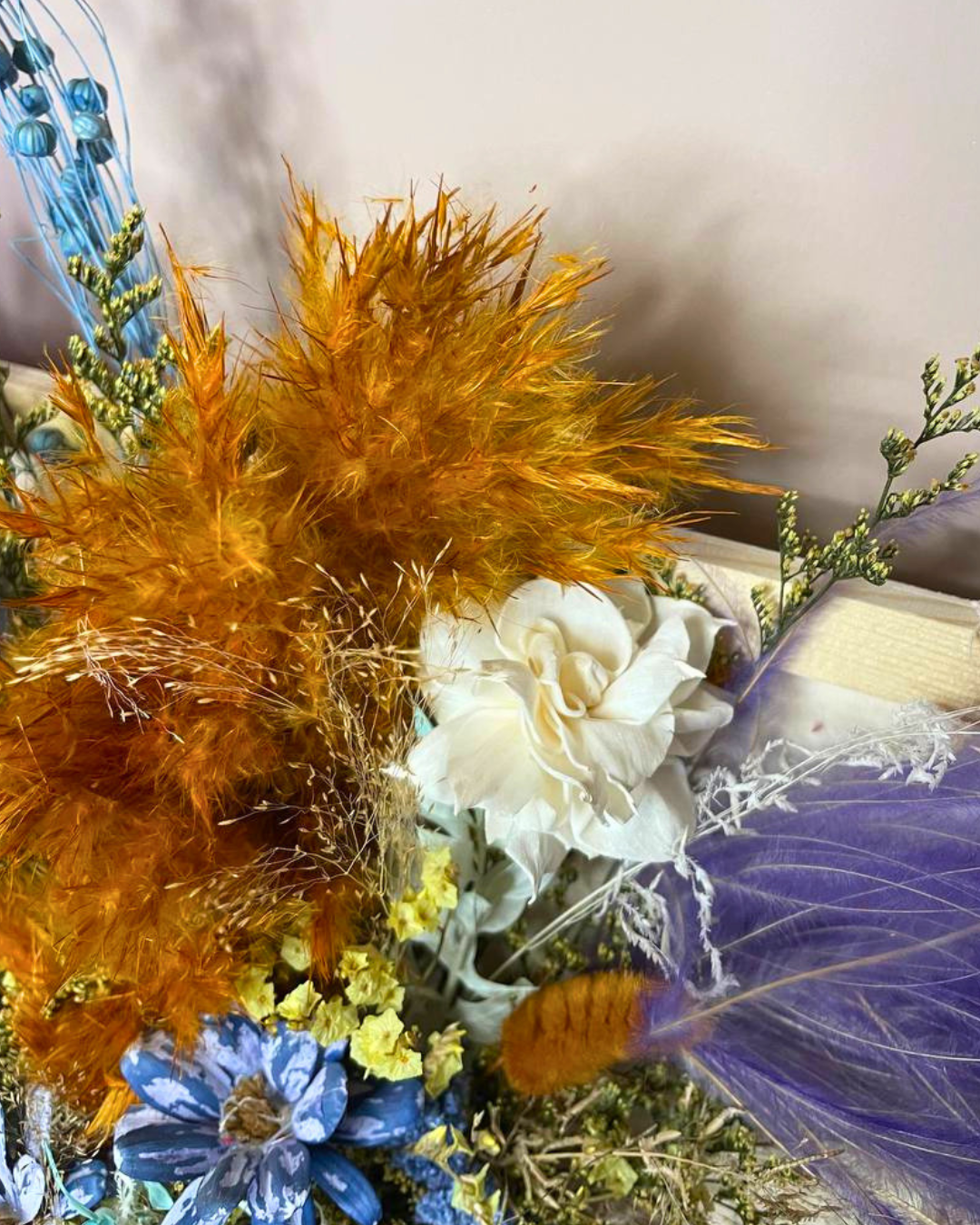 3D Dried Flower Wall Art
