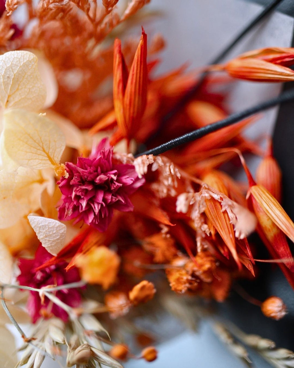 Orange Floral Car Freshener