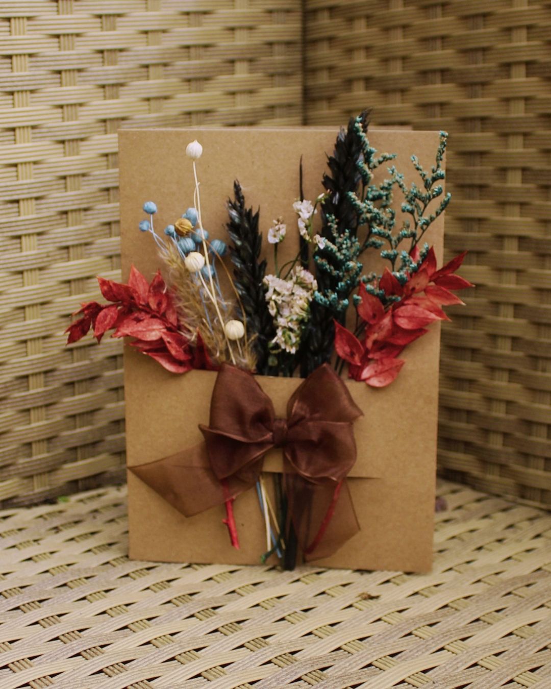 Dried Flower Greeting Postcard