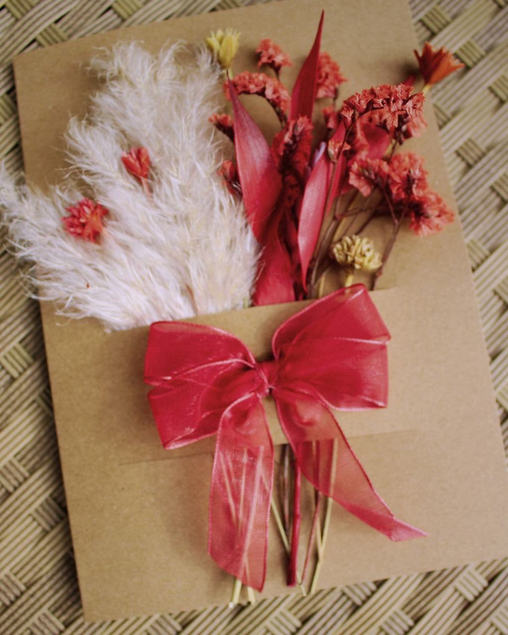 Dried Flower Greeting Postcard