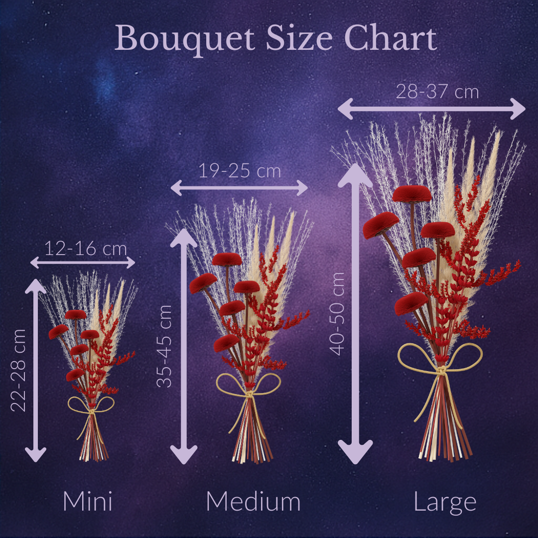Burgundy Dried Flower Bouquet