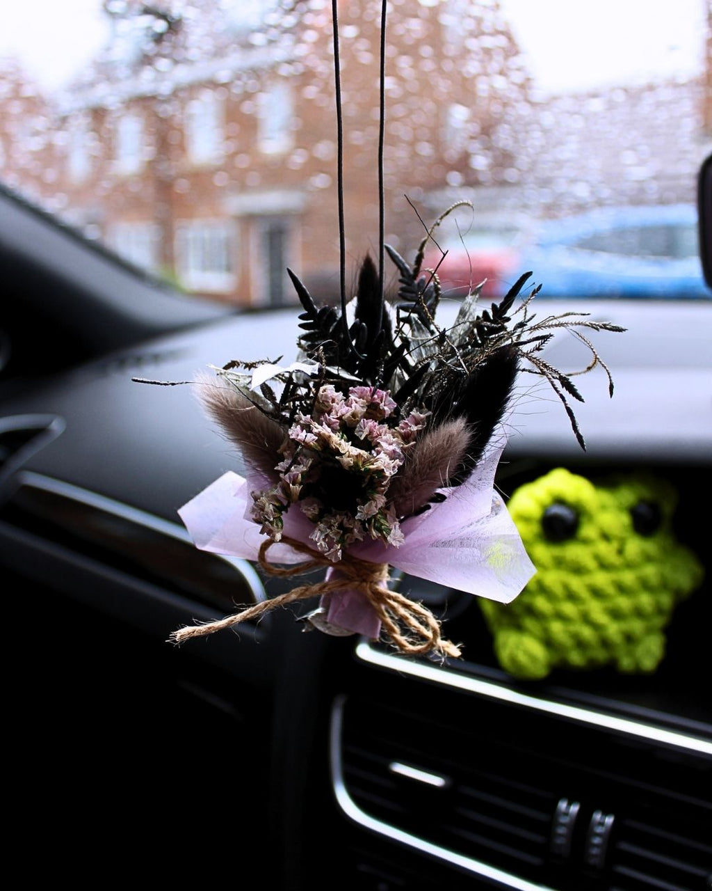 Dark Floral Car Freshener