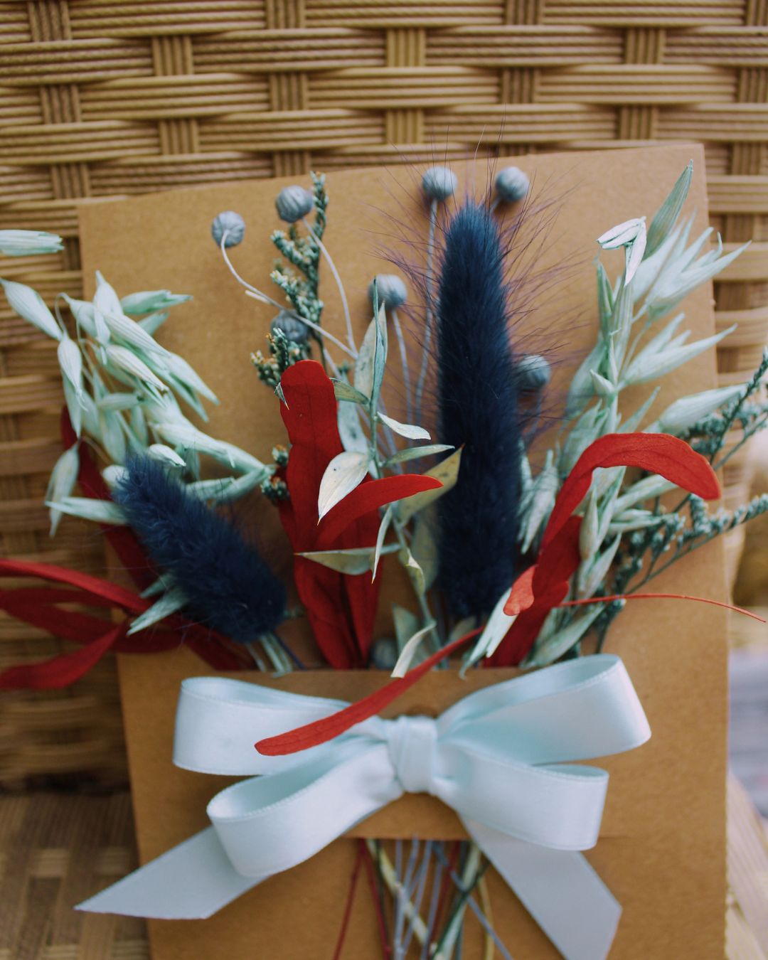 Dried Flower Greeting Postcard