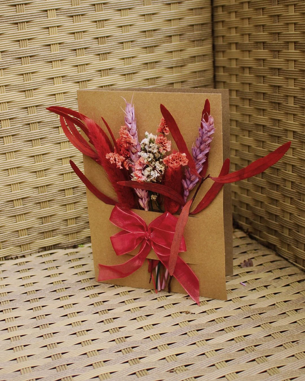 Dried Flower Greeting Postcard