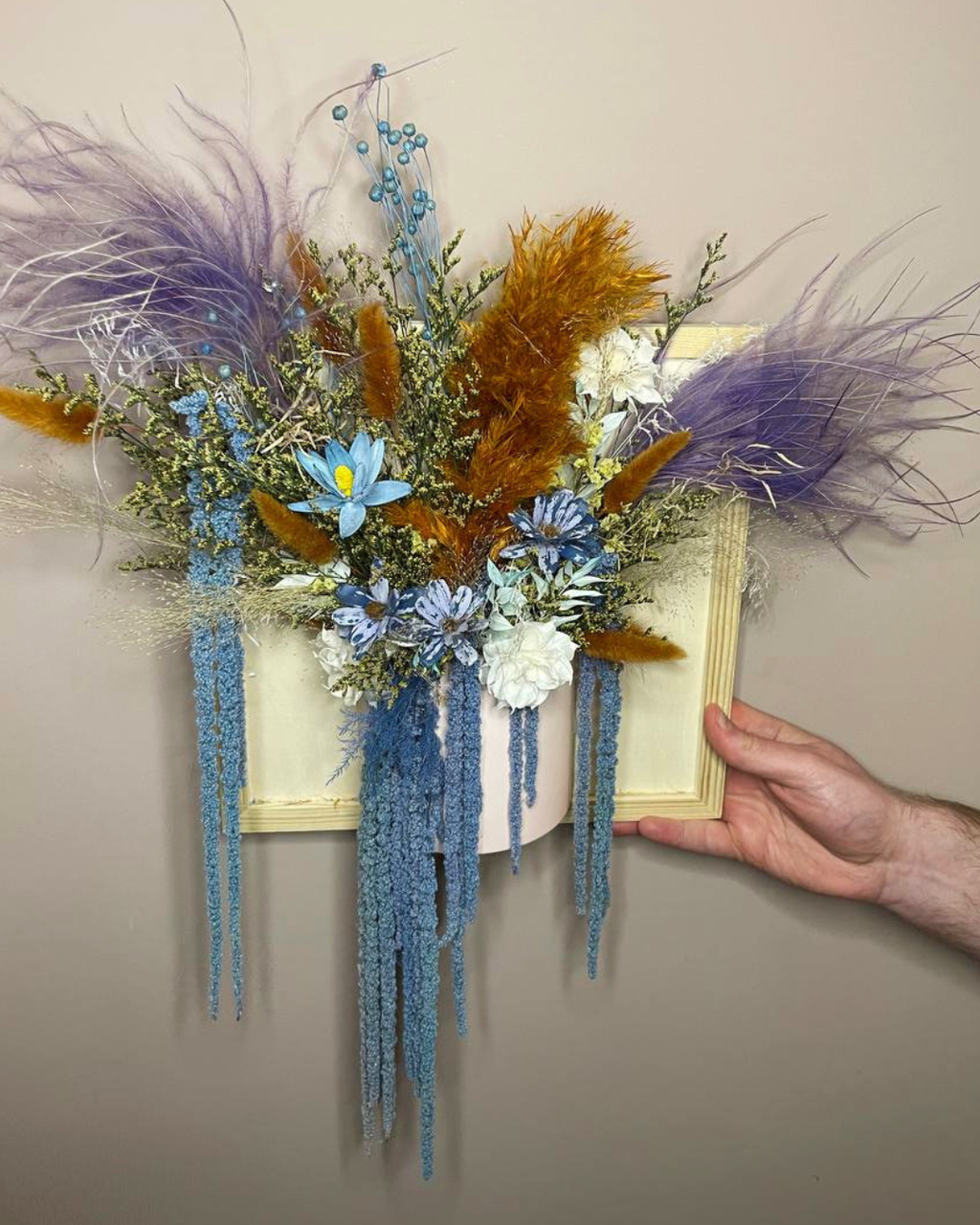 3D Dried Flower Wall Art
