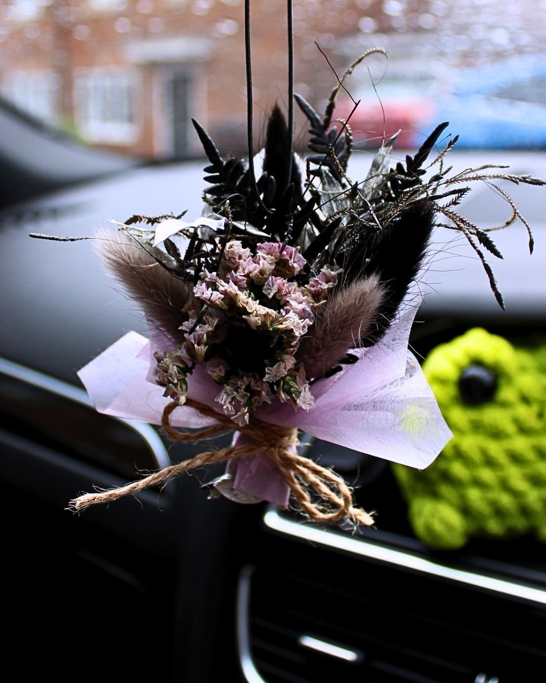 Dark Floral Car Freshener