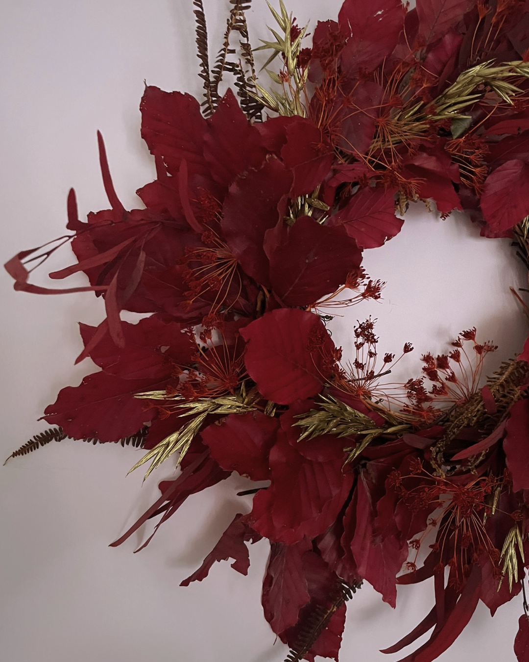 Beech Dried Flower Wreath