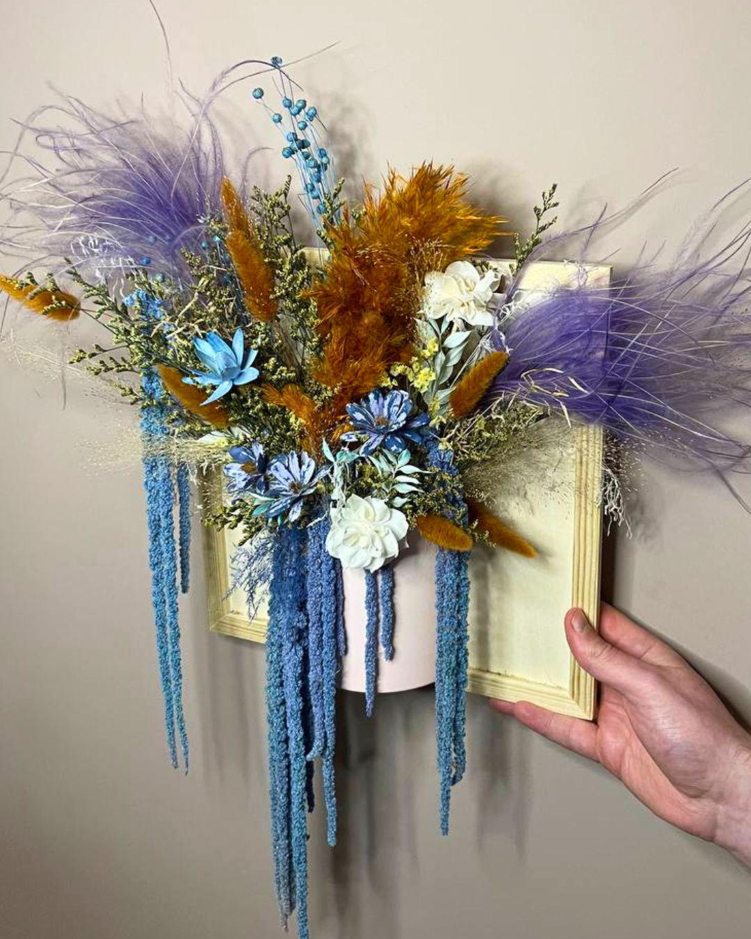 3D Dried Flower Wall Art
