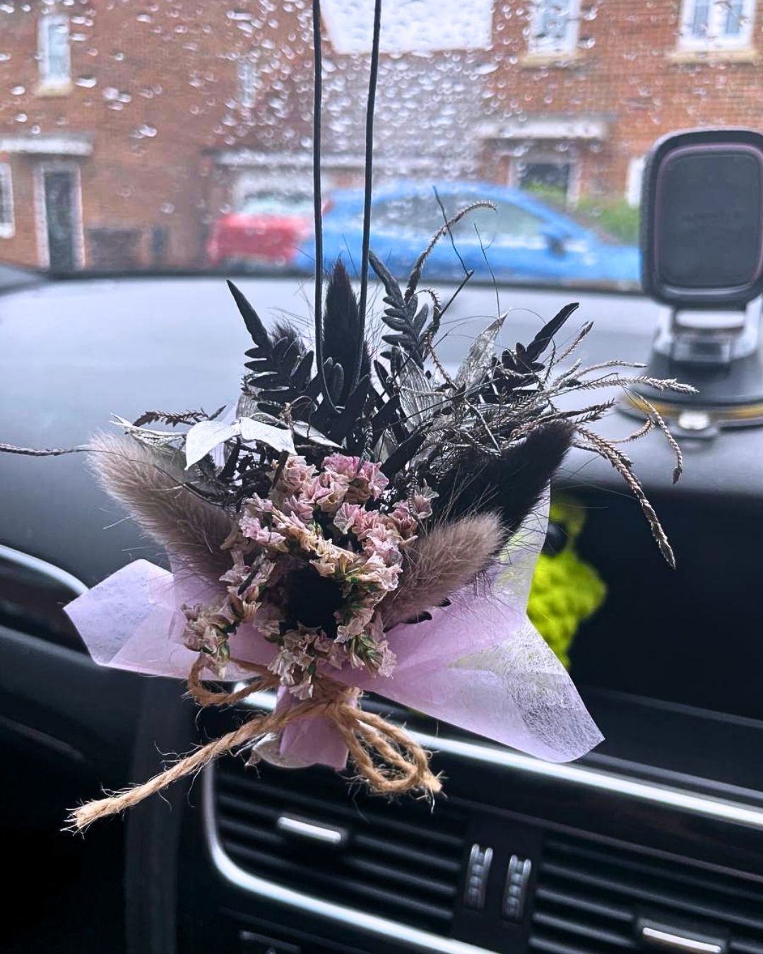 Dark Floral Car Freshener