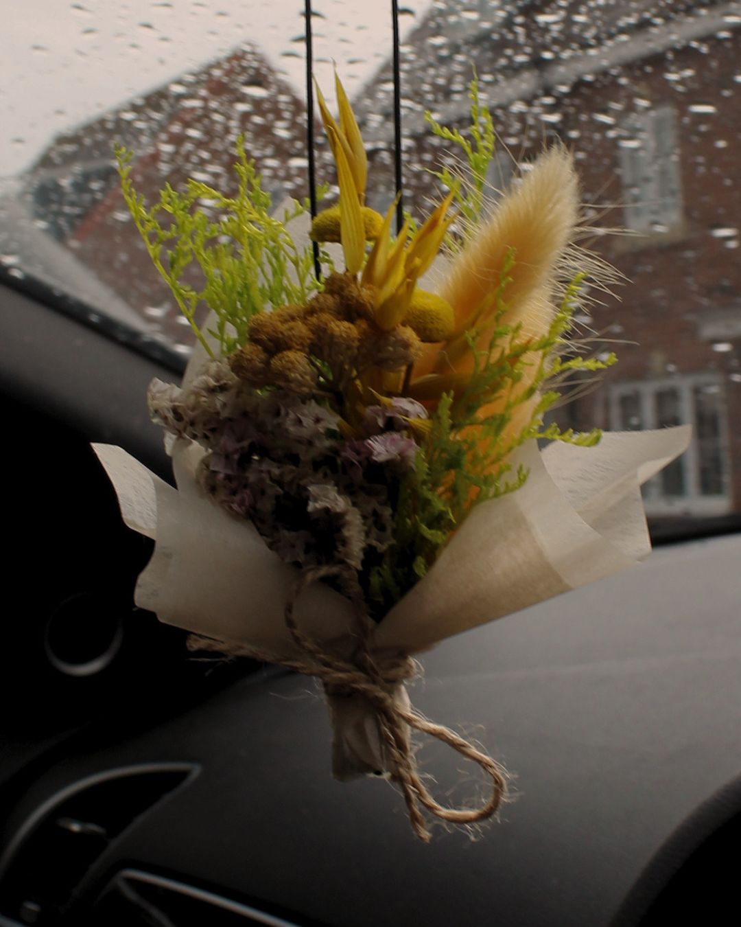Yellow Floral Car Freshener