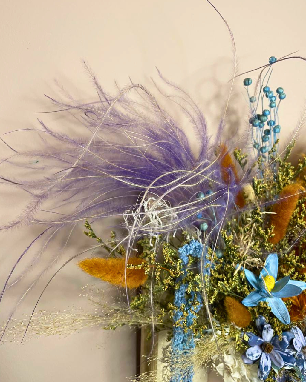 3D Dried Flower Wall Art