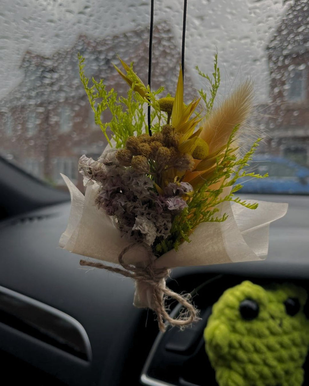 Yellow Floral Car Freshener