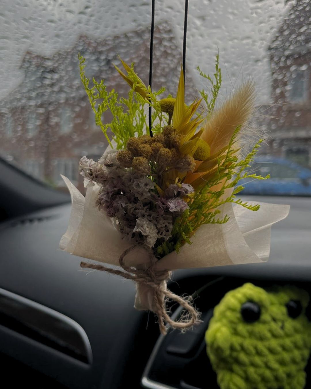 Yellow Floral Car Freshener
