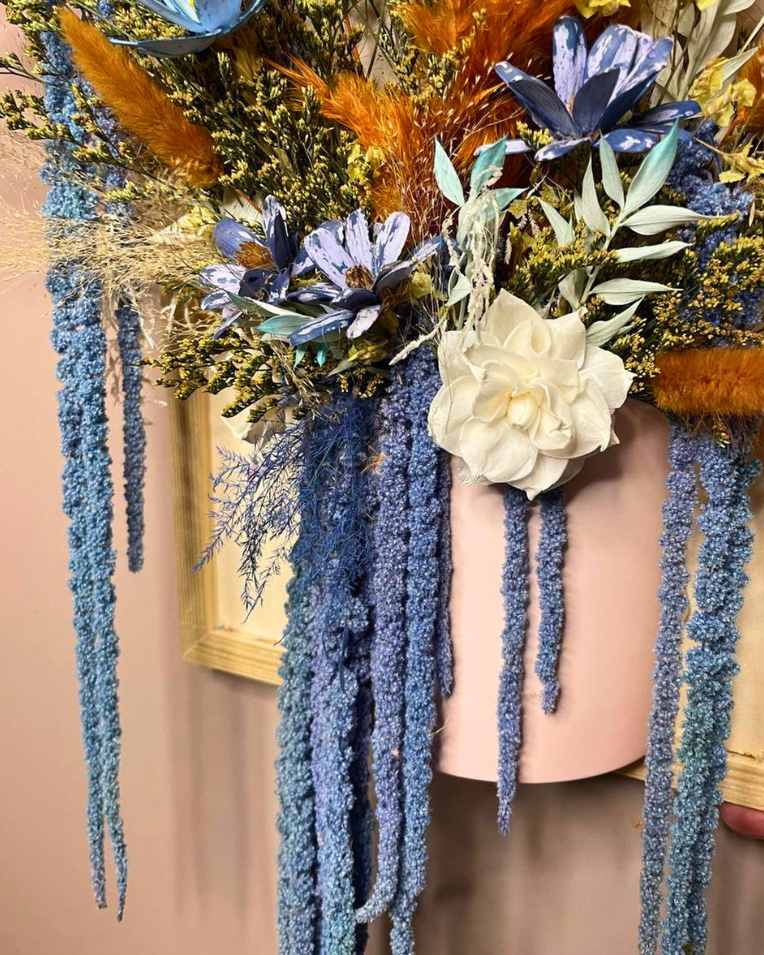 3D Dried Flower Wall Art