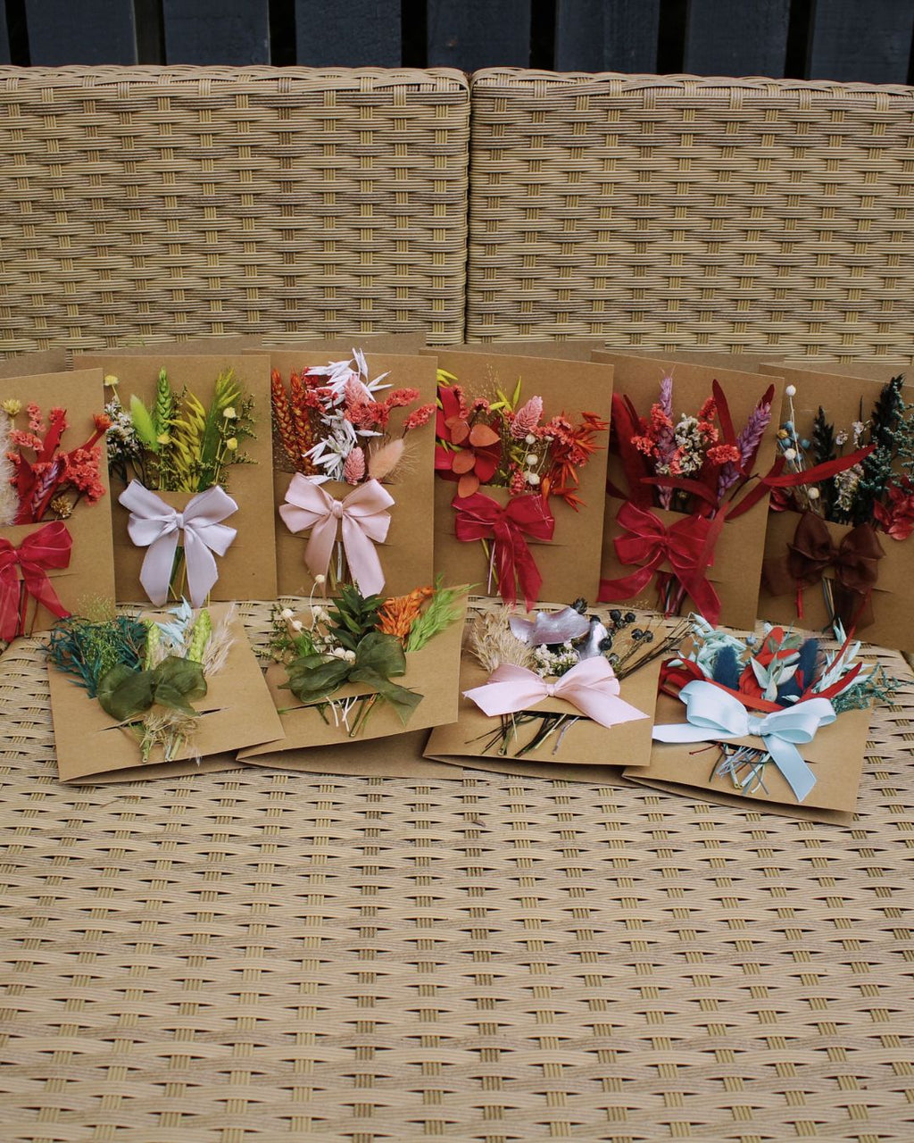 Dried Flower Greeting Postcard
