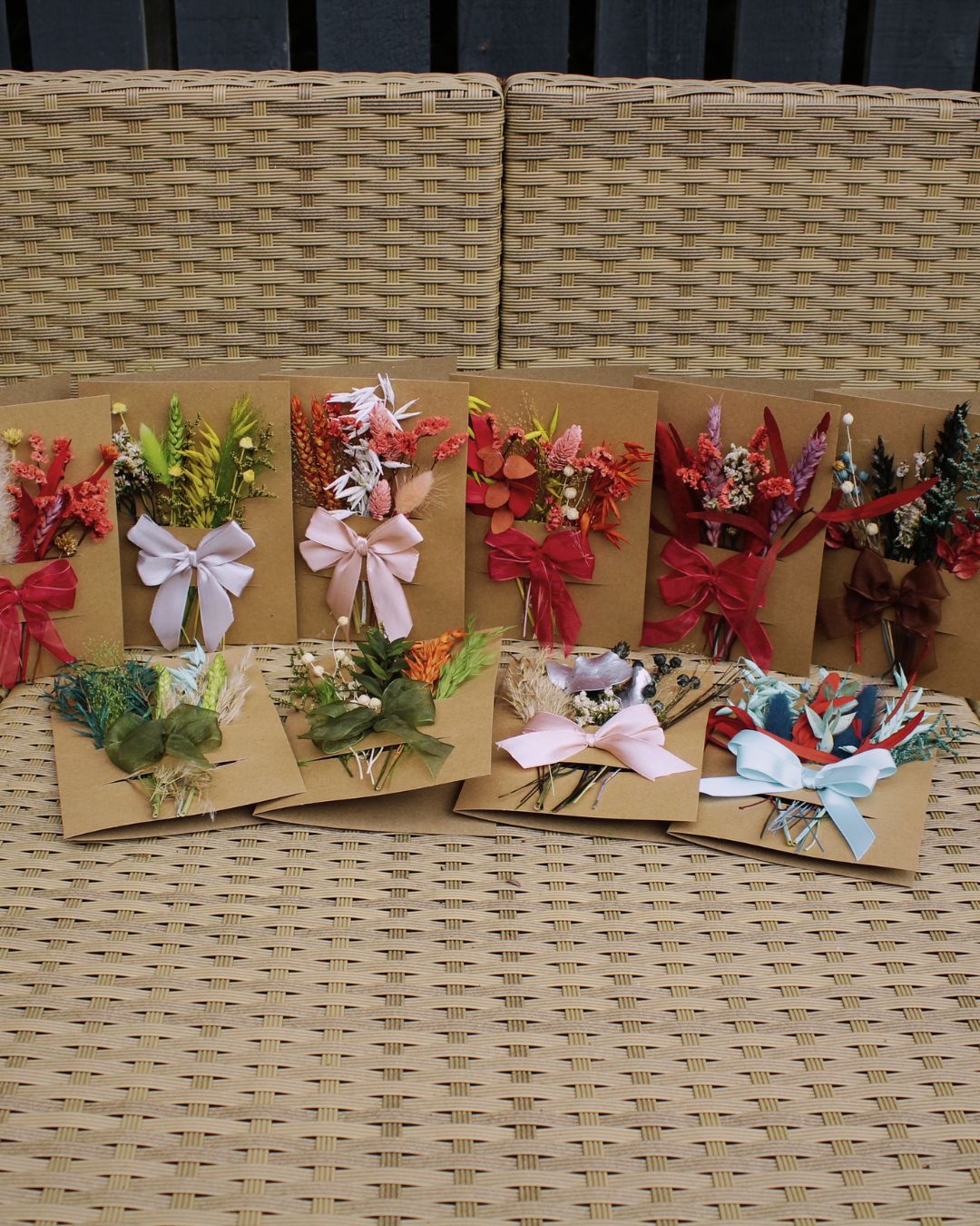 Dried Flower Greeting Postcard