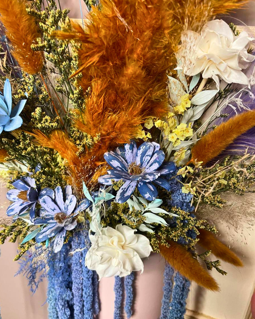 3D Dried Flower Wall Art
