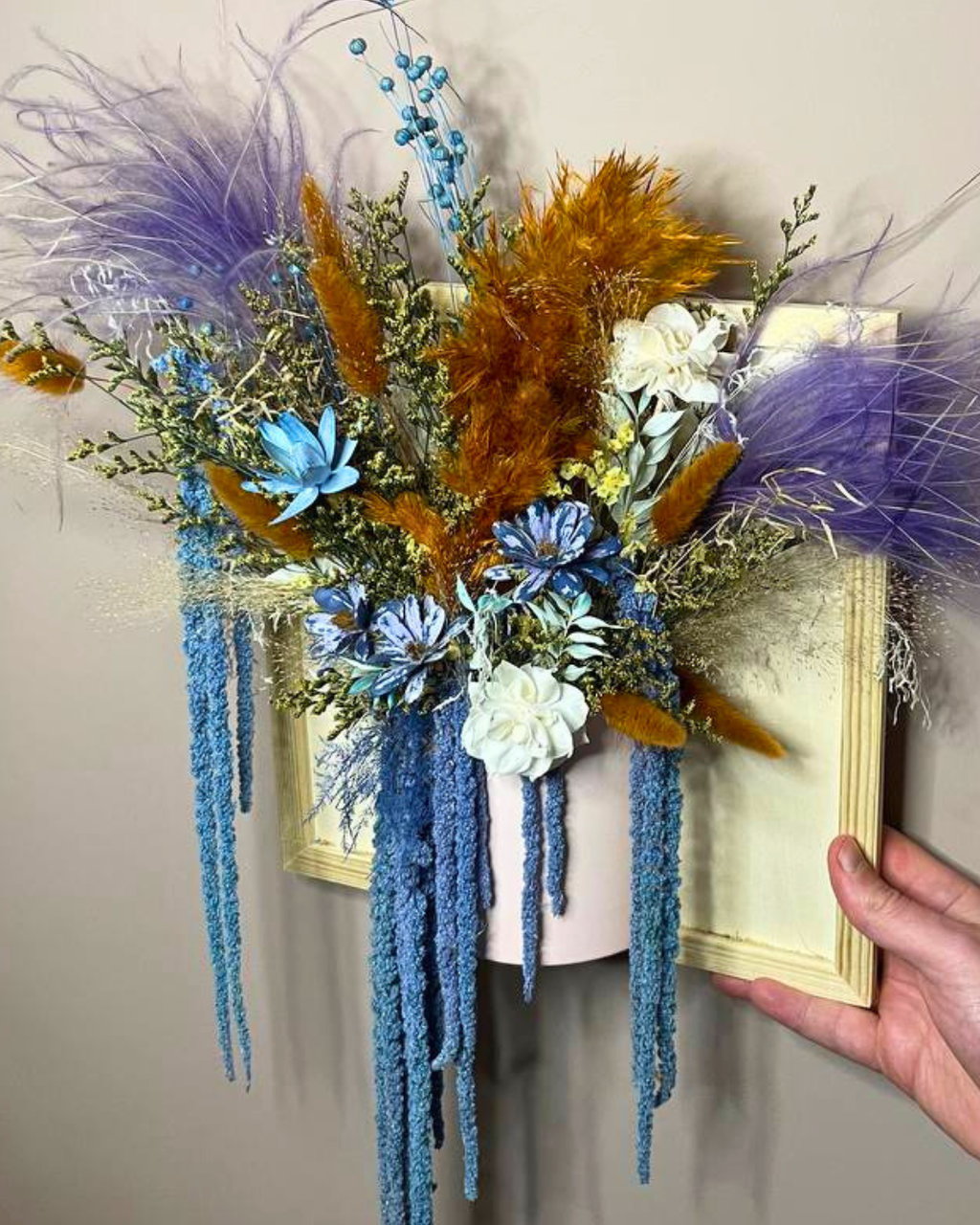 3D Dried Flower Wall Art