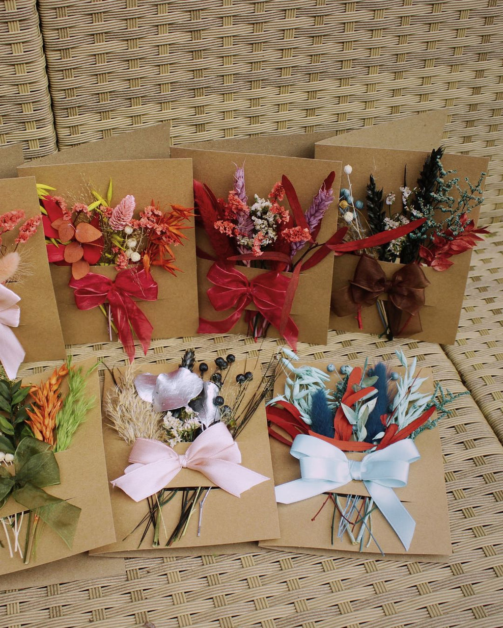 Dried Flower Greeting Postcard