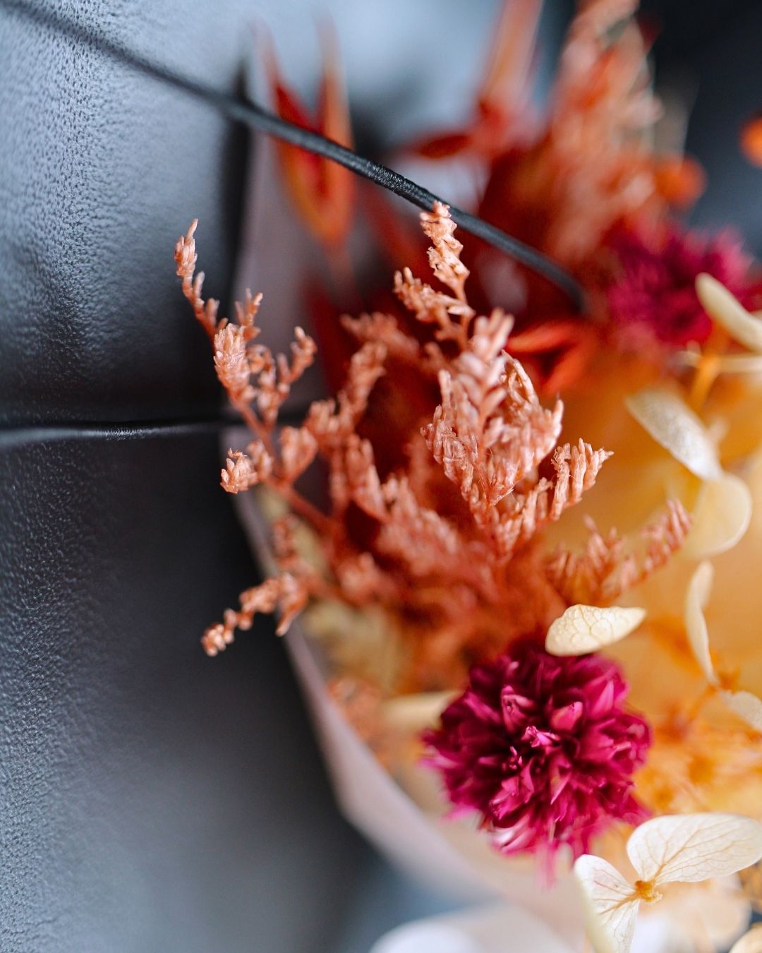 Orange Floral Car Freshener