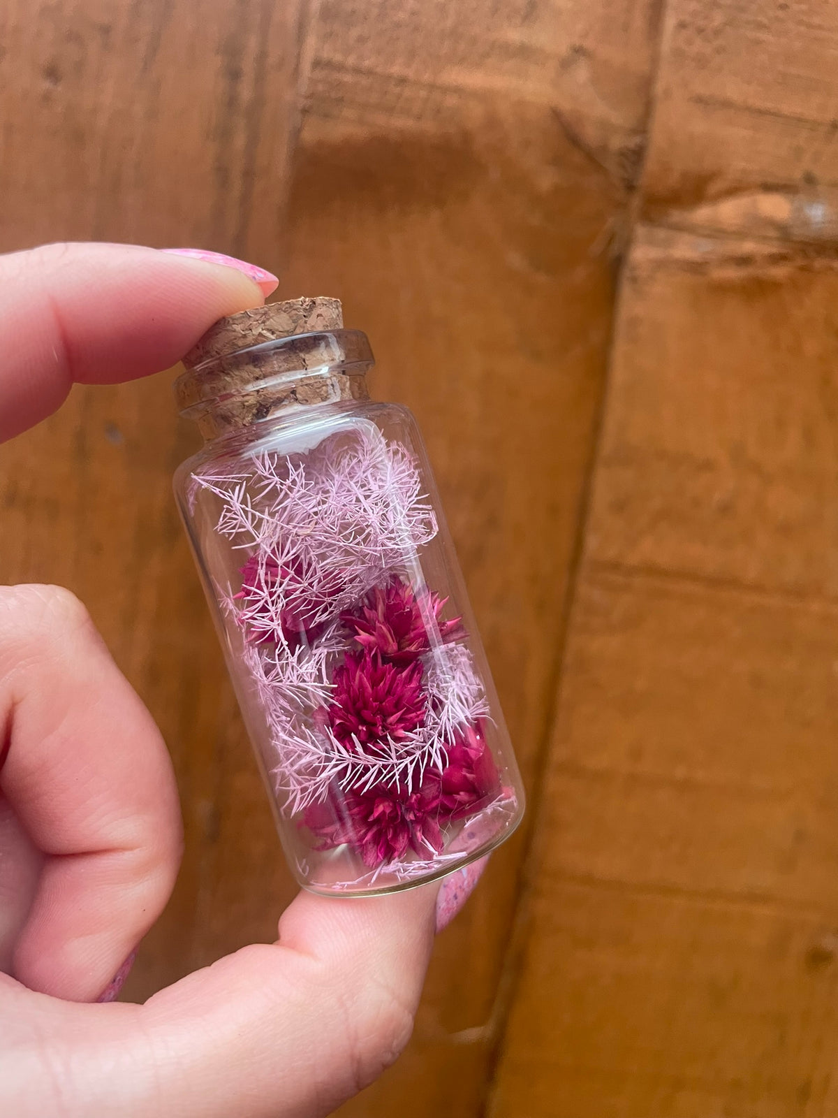 Mini Jars with Flowers