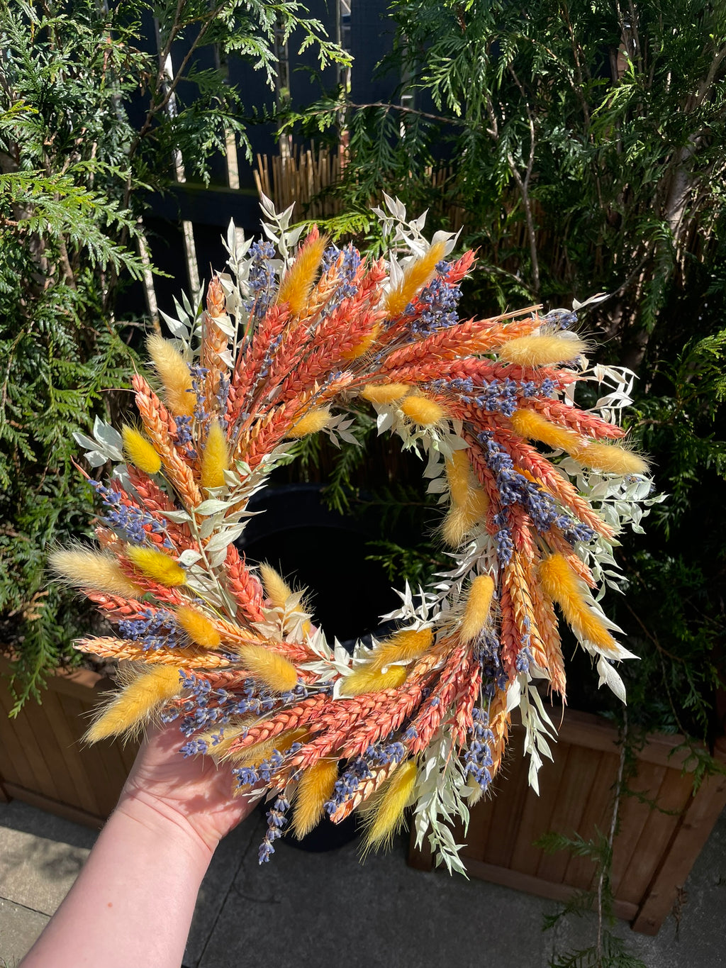 Summer Dried Flower Wreath