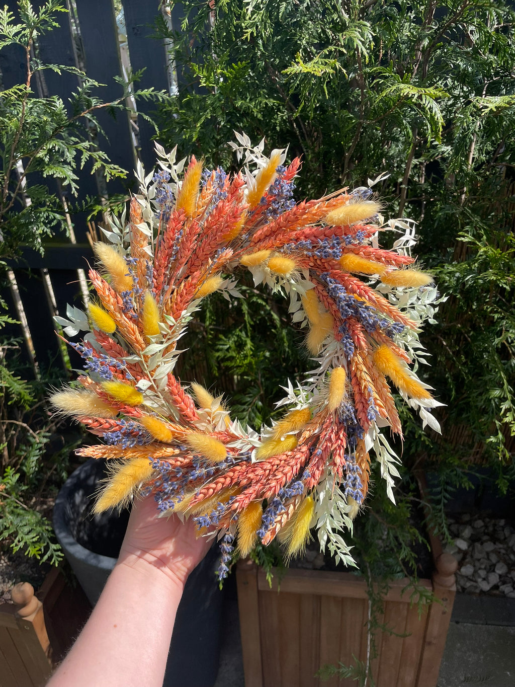 Summer Dried Flower Wreath