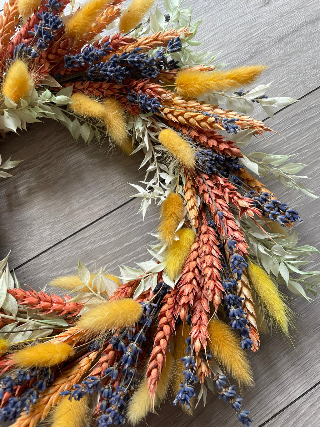 Summer Dried Flower Wreath