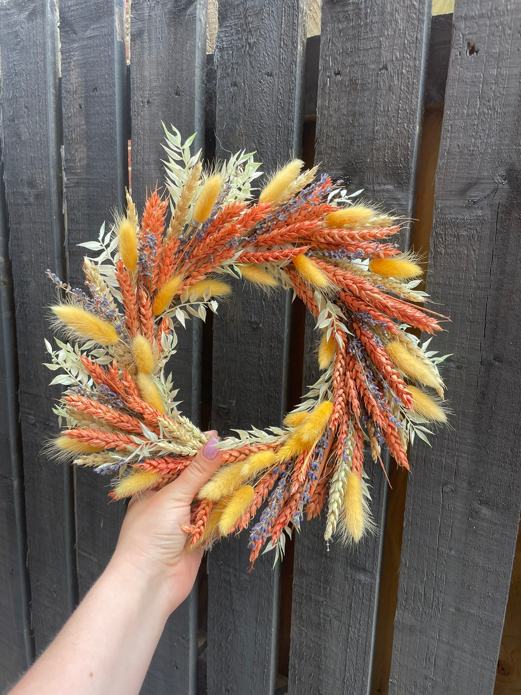 Summer Dried Flower Wreath