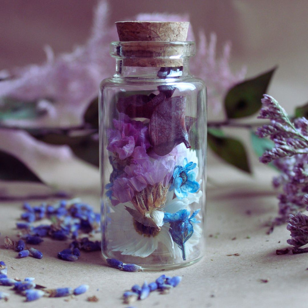 Mini Jars with Flowers
