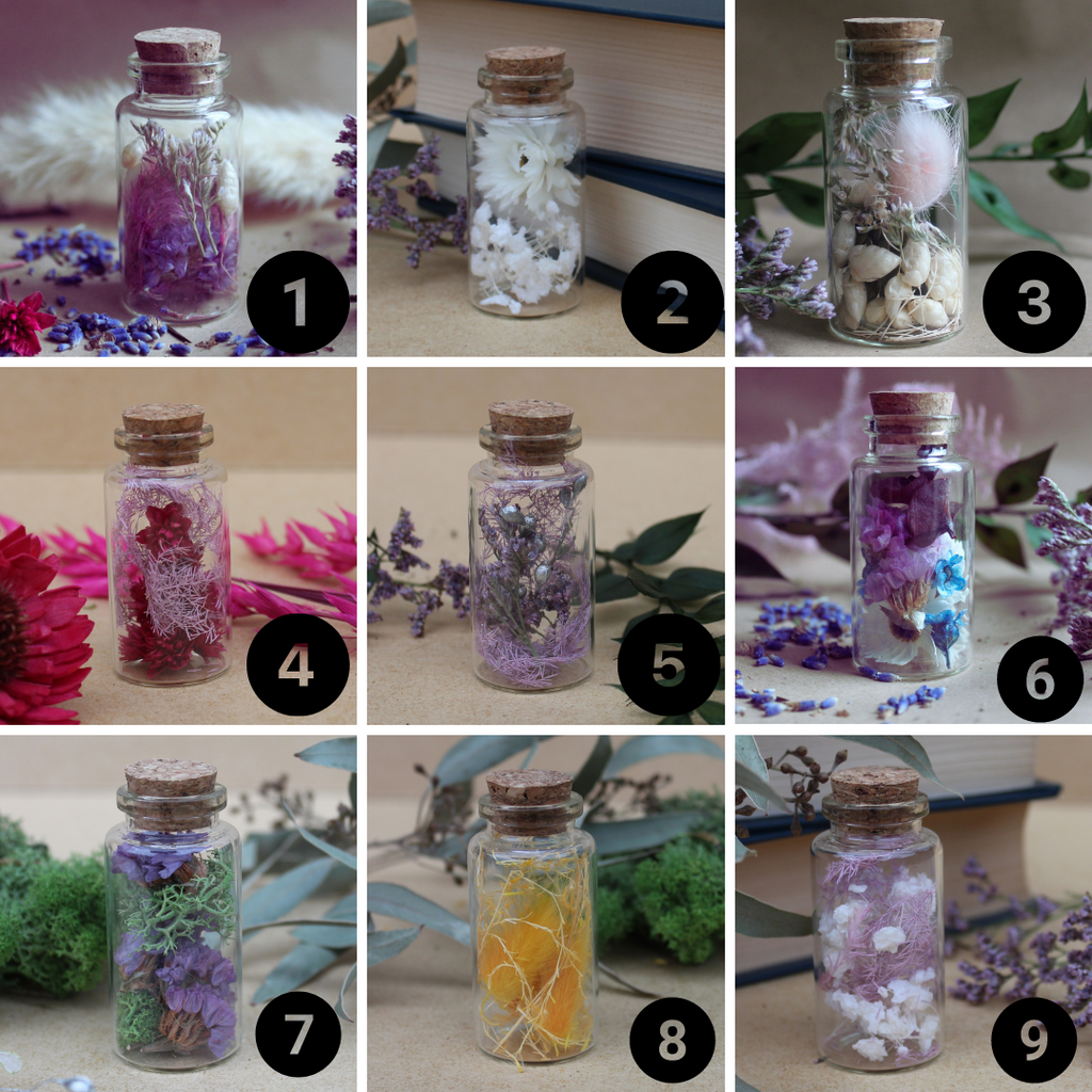Mini Jars with Flowers