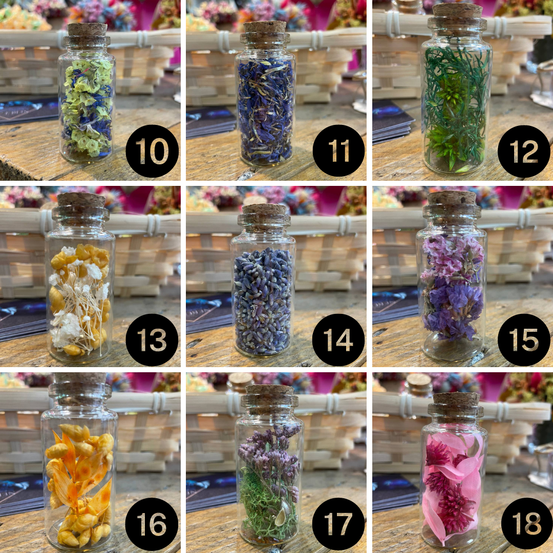 Mini Jars with Flowers