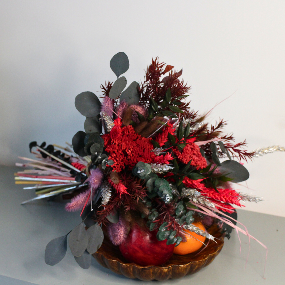 Burgundy Dried Flower Bouquet