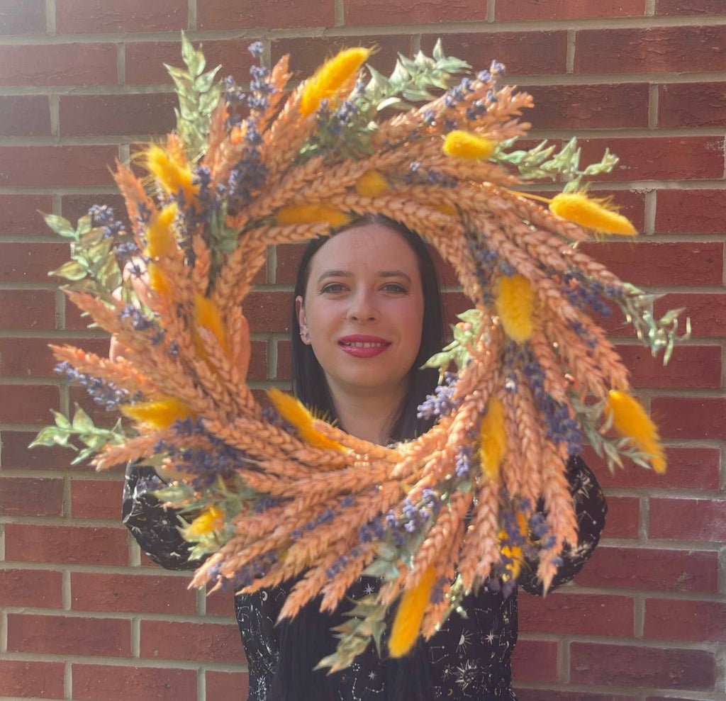 Summer Dried Flower Wreath