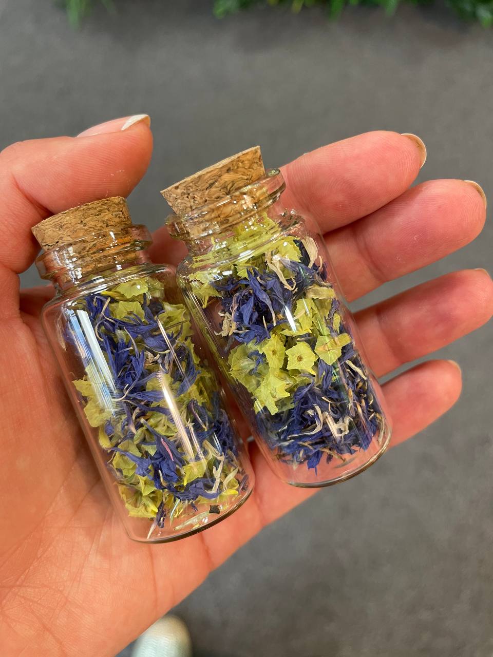 Mini Jars with Flowers
