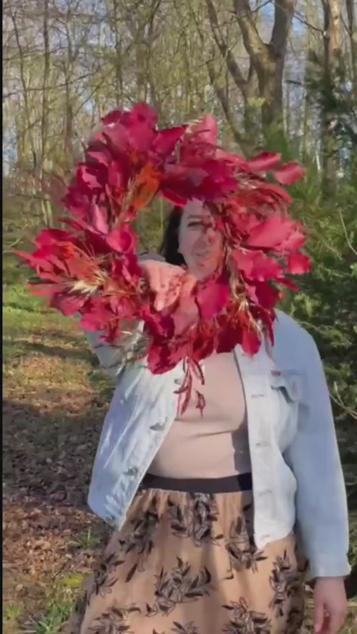 Beech Dried Flower Wreath