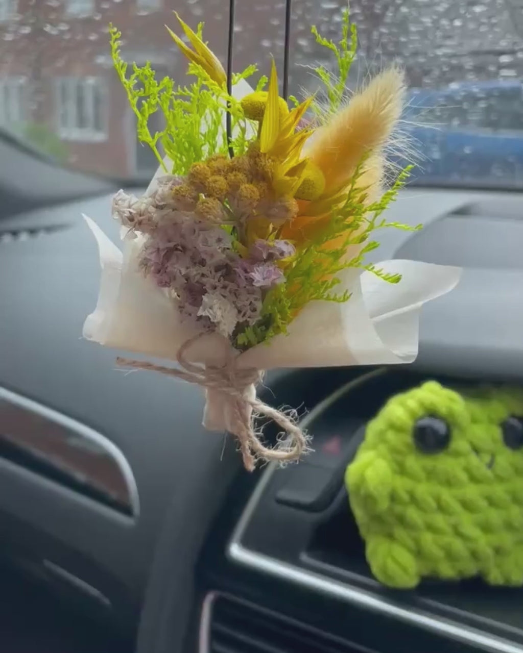 Yellow Floral Car Freshener