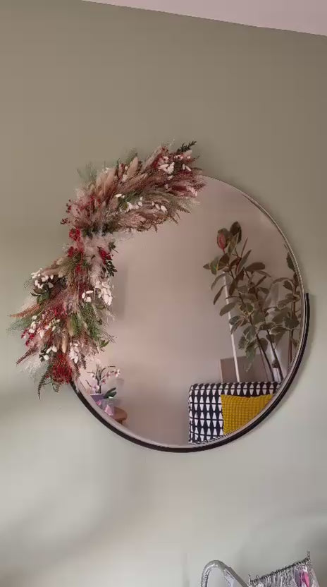 Dried Flower Wall Installation