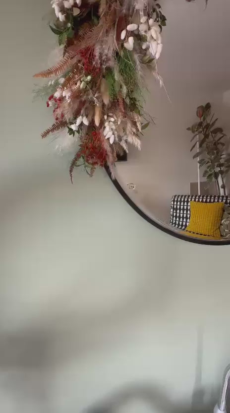 Dried Flower Wall Installation