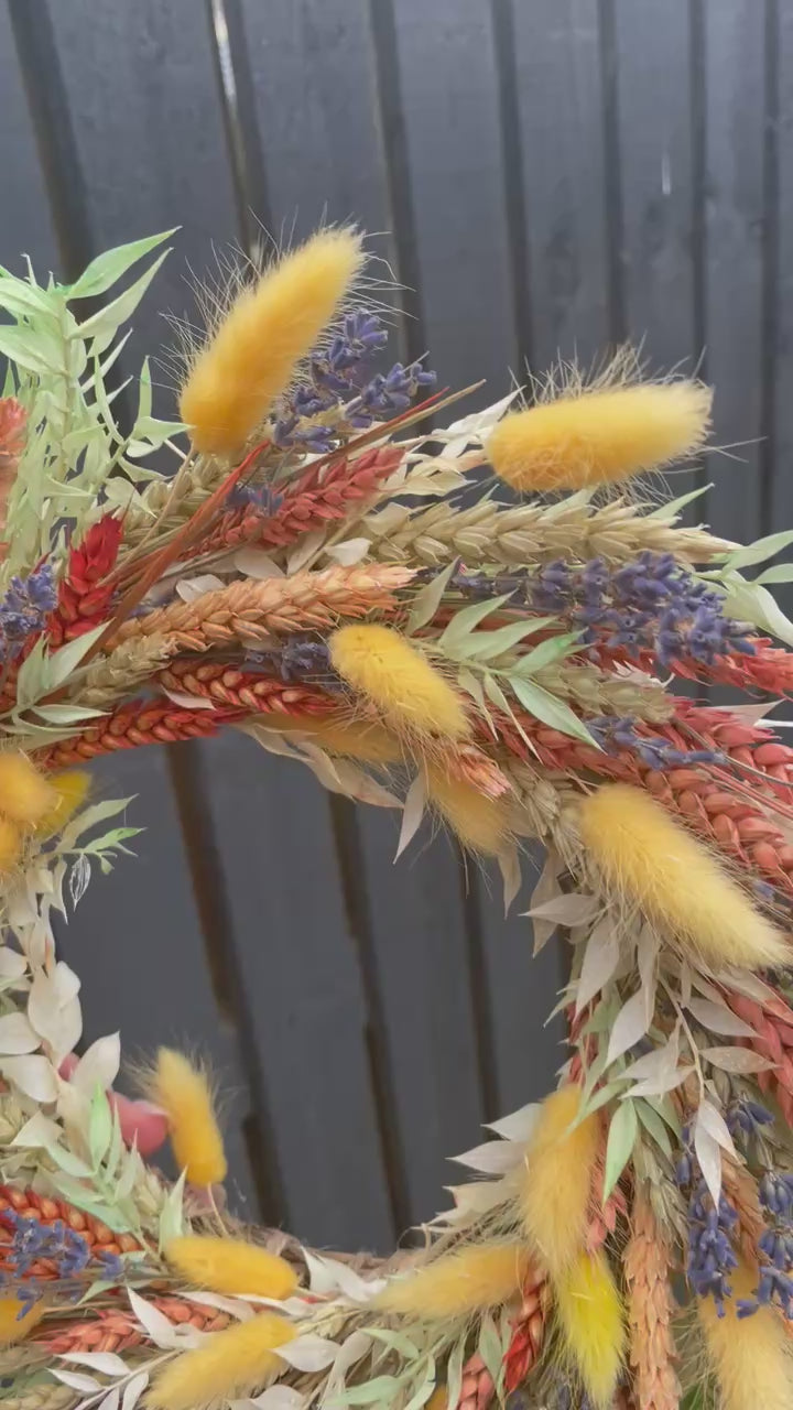 Summer Dried Flower Wreath