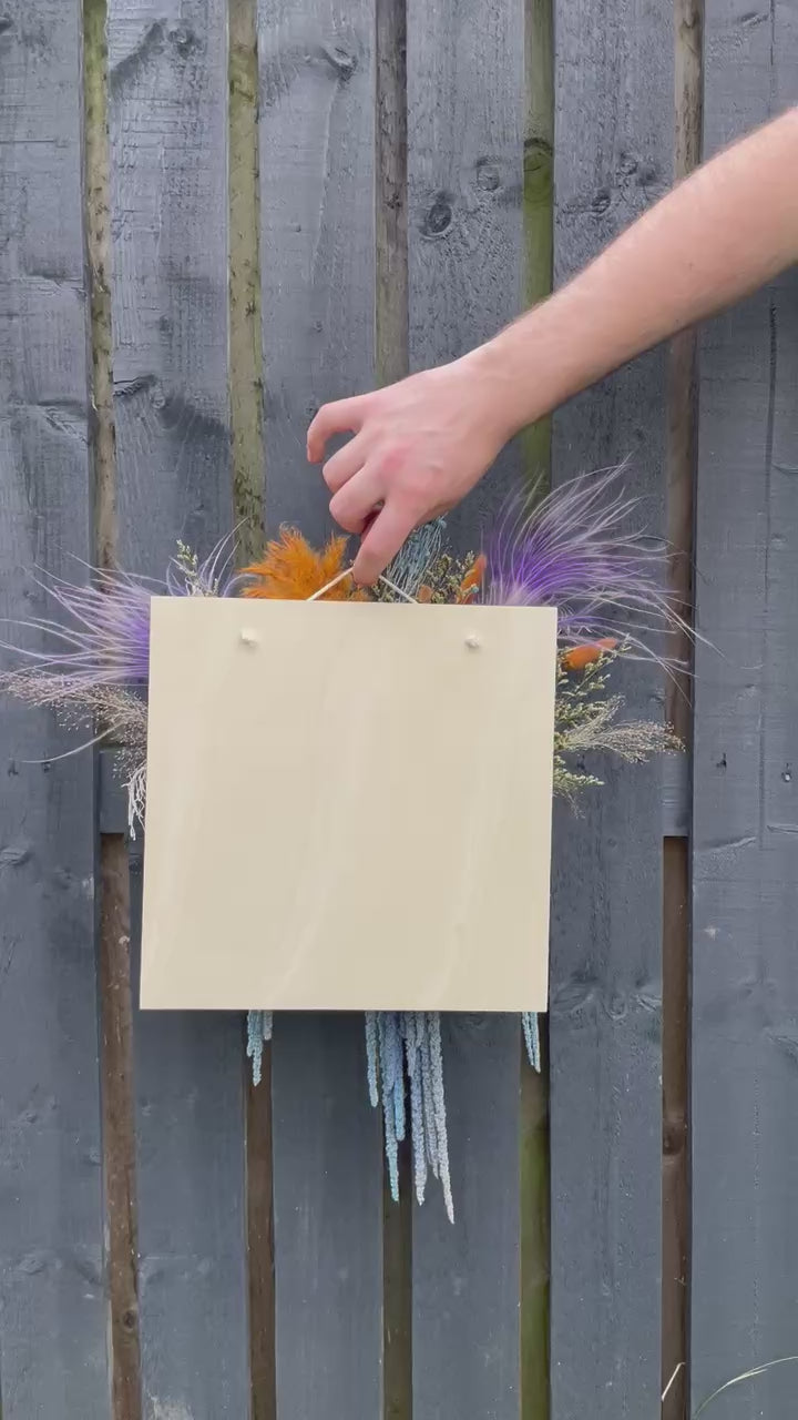 3D Dried Flower Wall Art